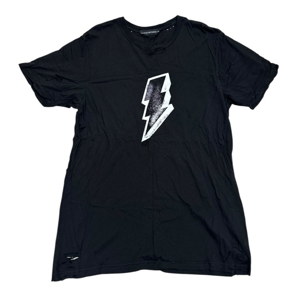 LuluSimon Studio Distressed Lightning Bolt Tee Adult XL - Picture 1 of 4